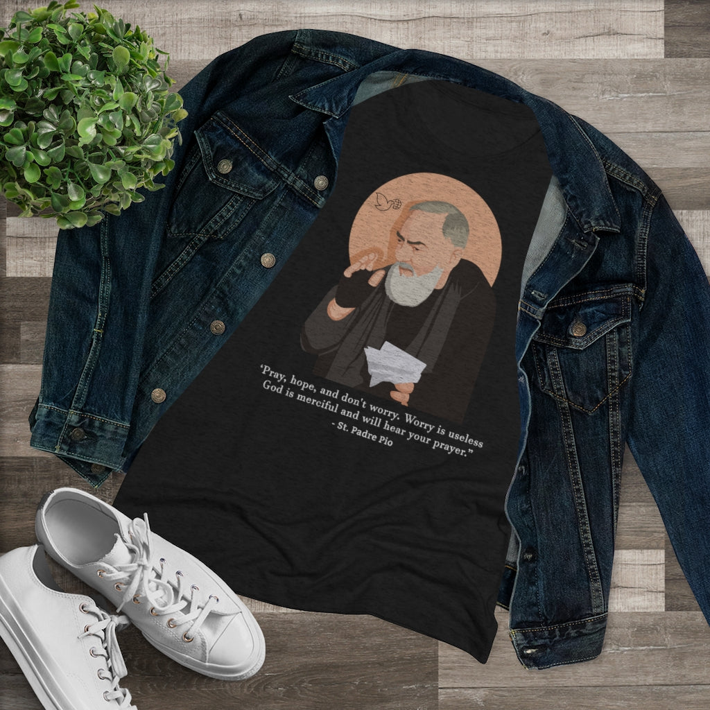 Women's Saint Padre Pio Premium T-Shirt