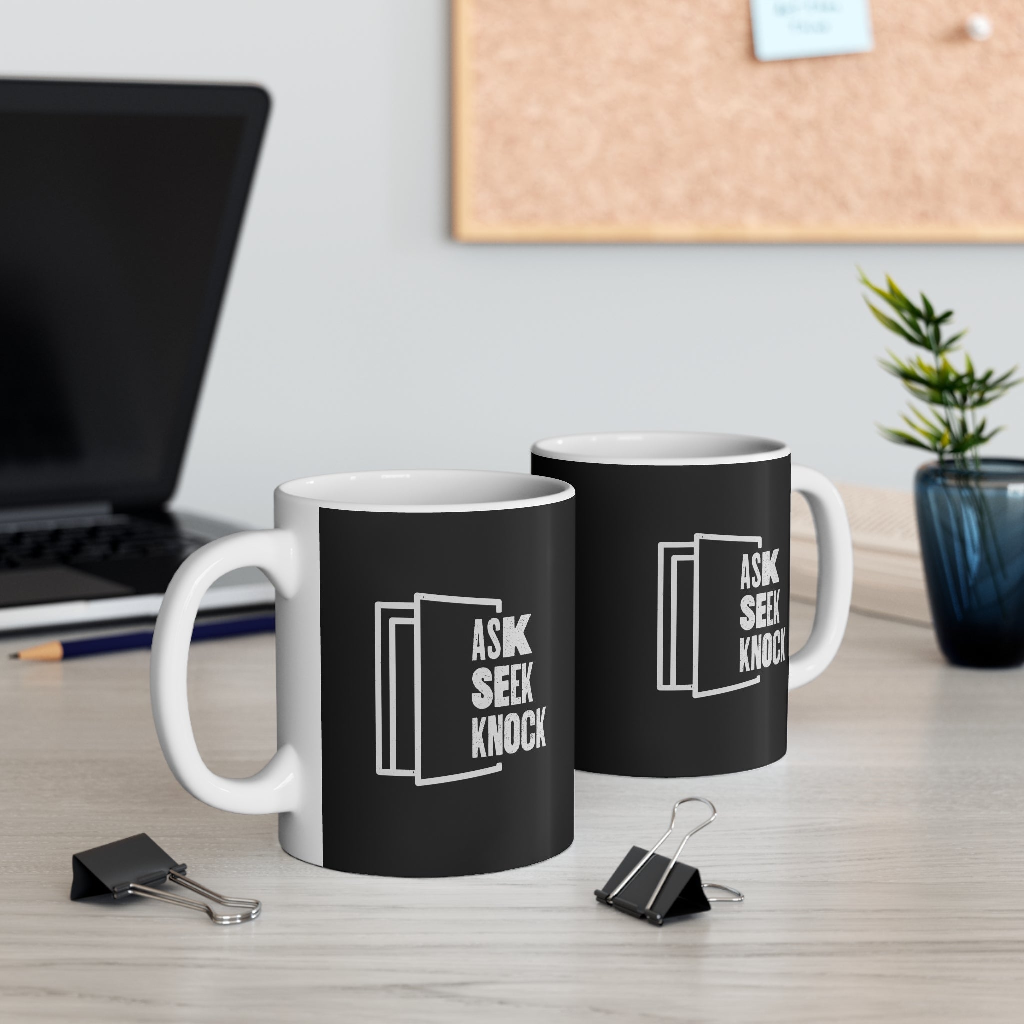 Ask. Seek. Knock Coffee Mug