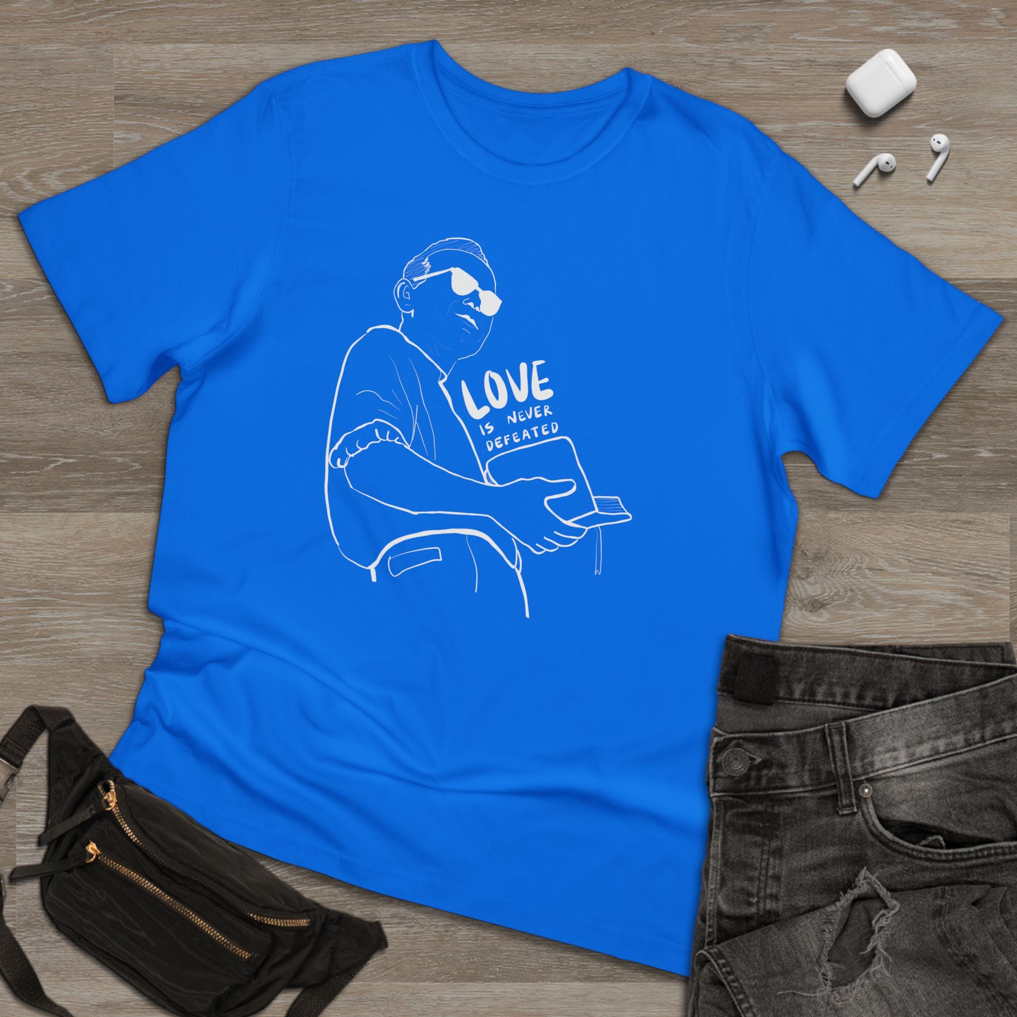 John Paul II - Love Is Never Defeated Premium Unisex T-Shirt