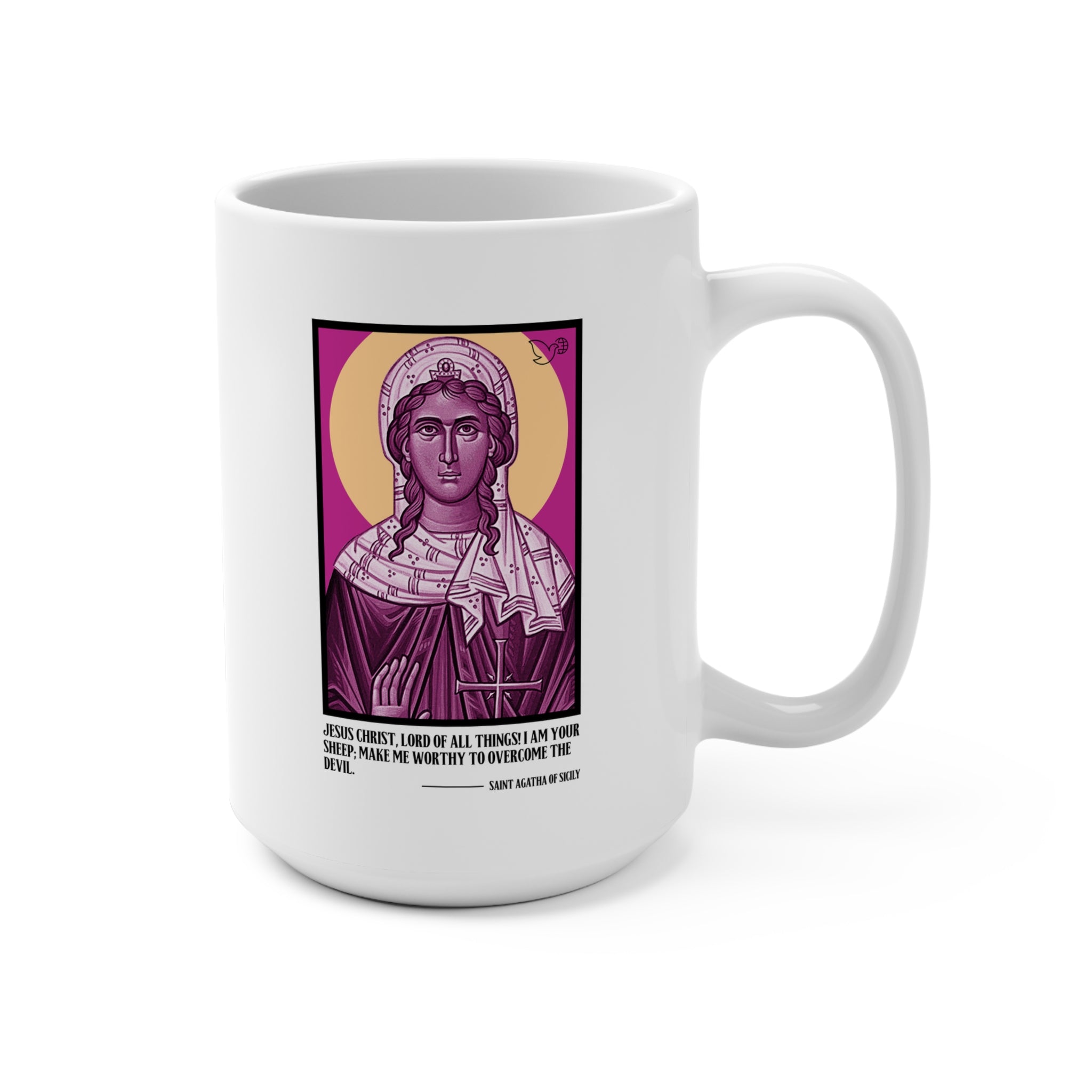 Saint Agatha Coffee Mug 15oz