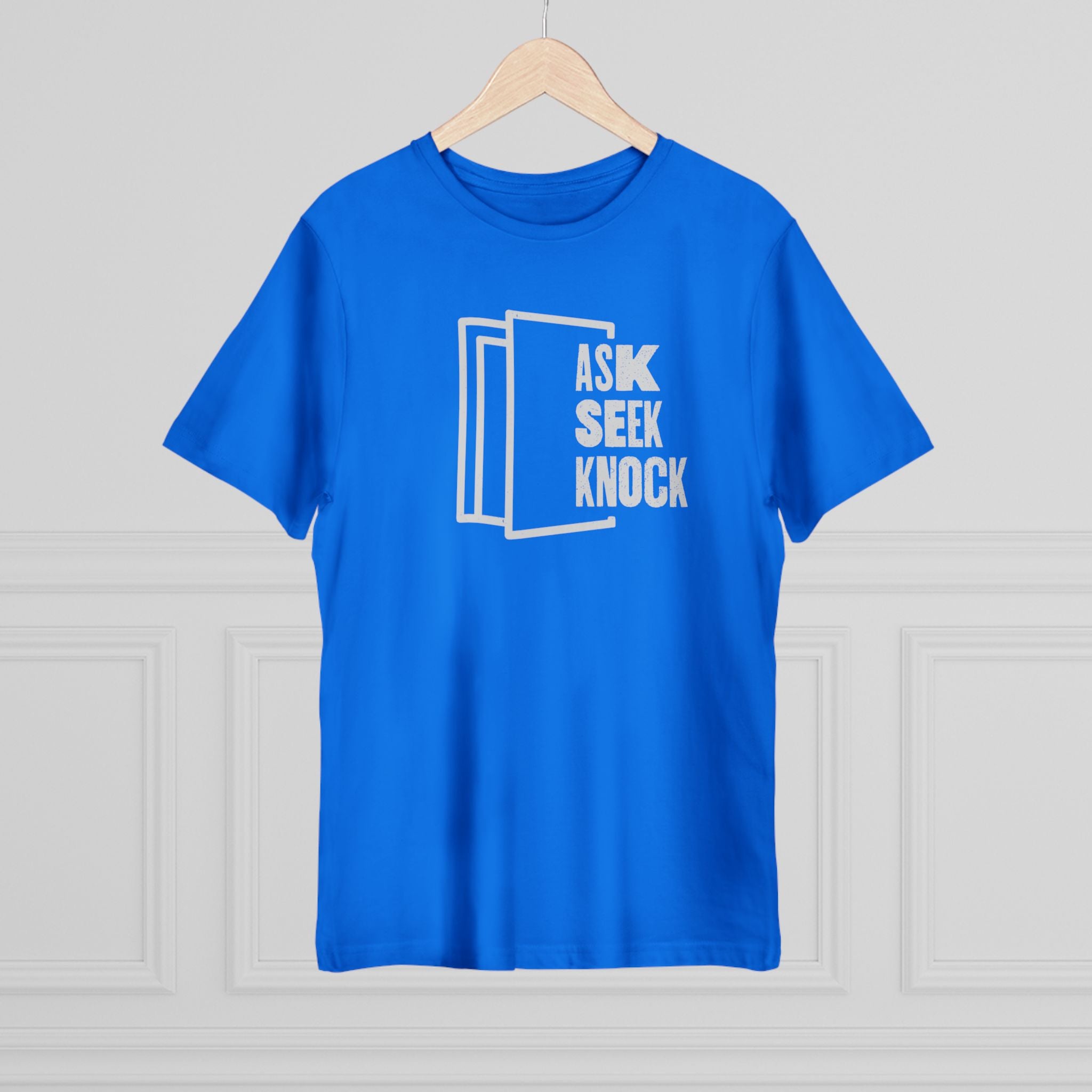 Ask. Seek. Knock. Unisex T-shirt