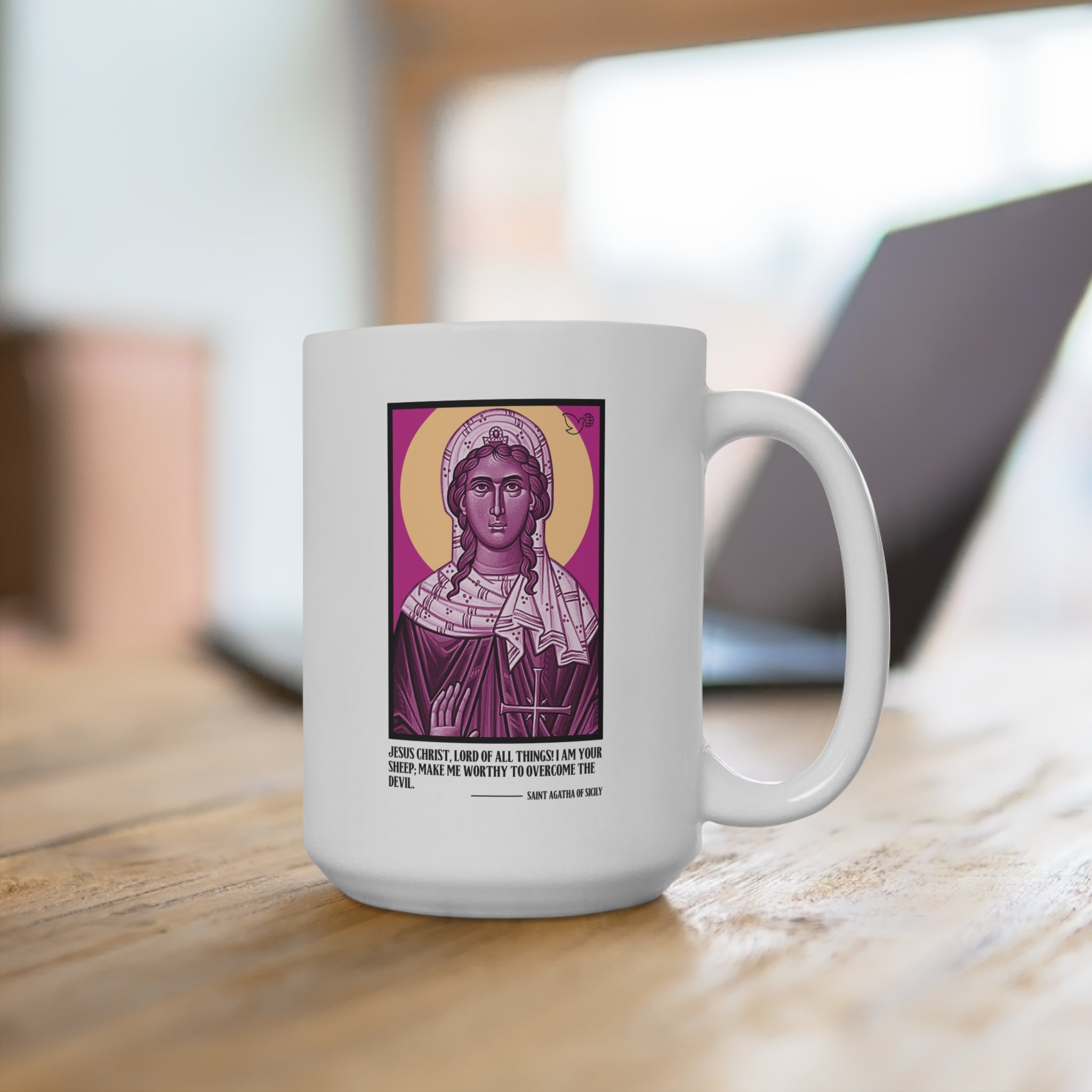 Saint Agatha Coffee Mug 15oz