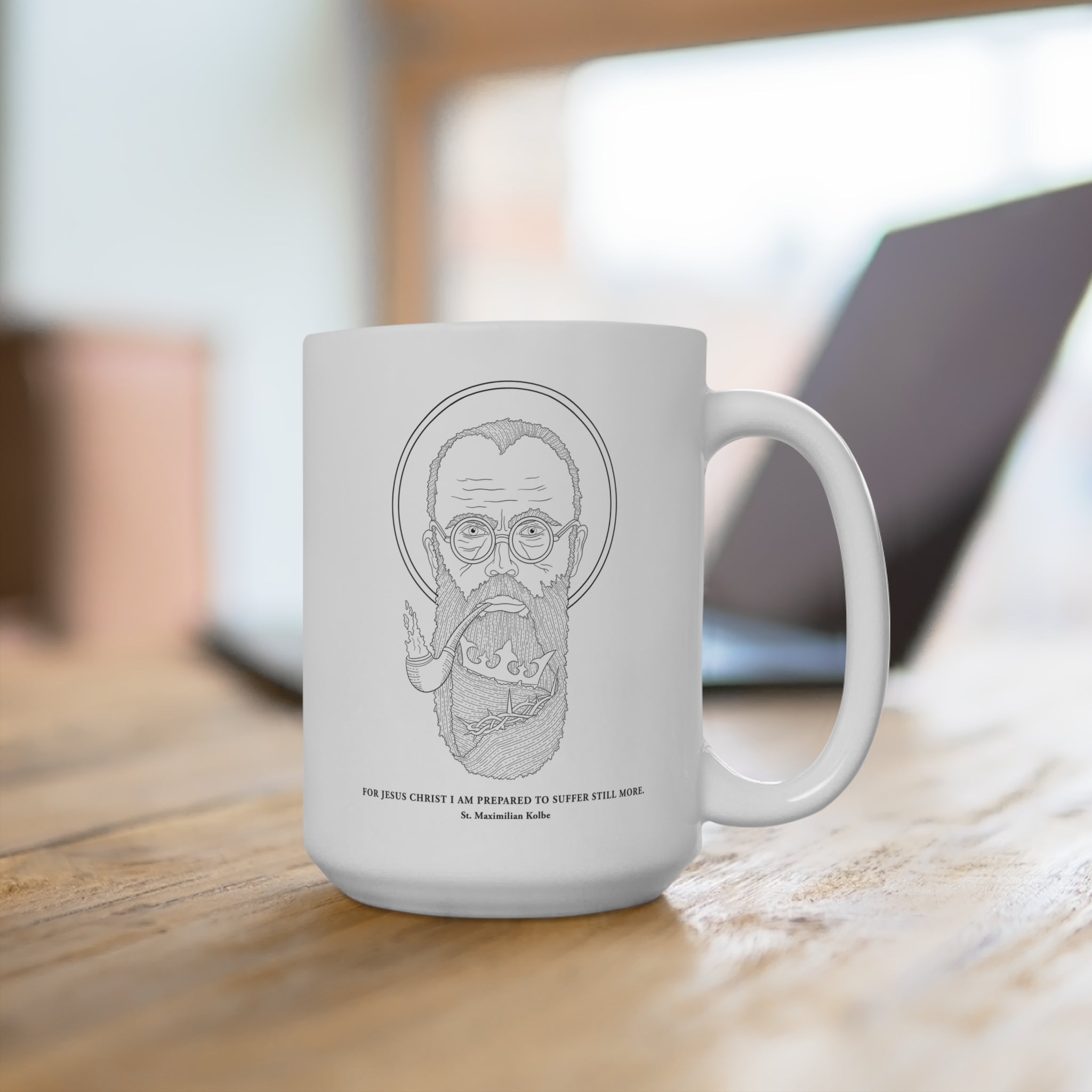 St. Maximilian Kolbe Mug 15oz