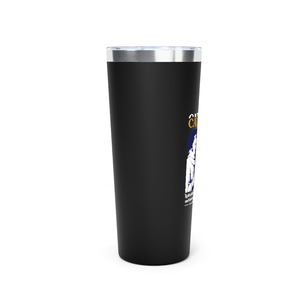 Saint Bernard of Clairvaux  Copper Vacuum Insulated Tumbler