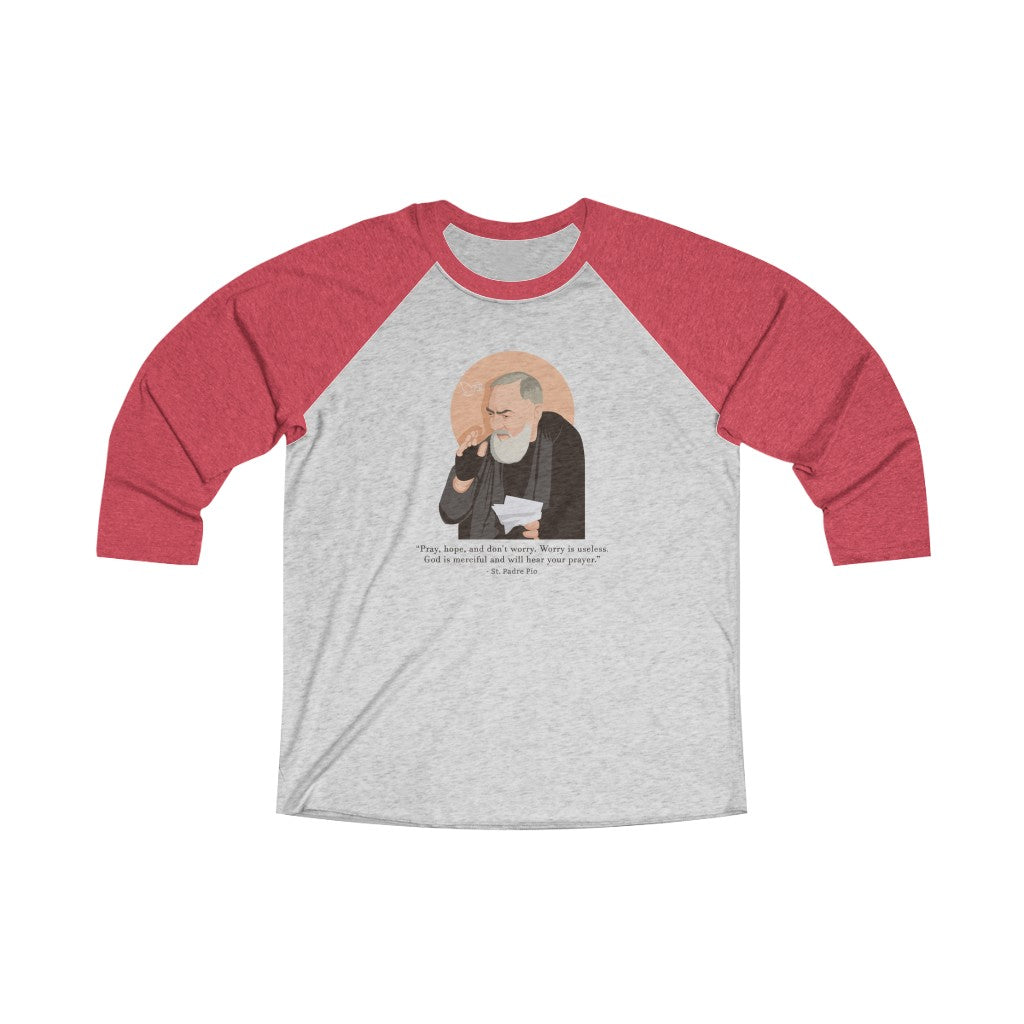 Saint Padre Pio Unisex Baseball Shirt
