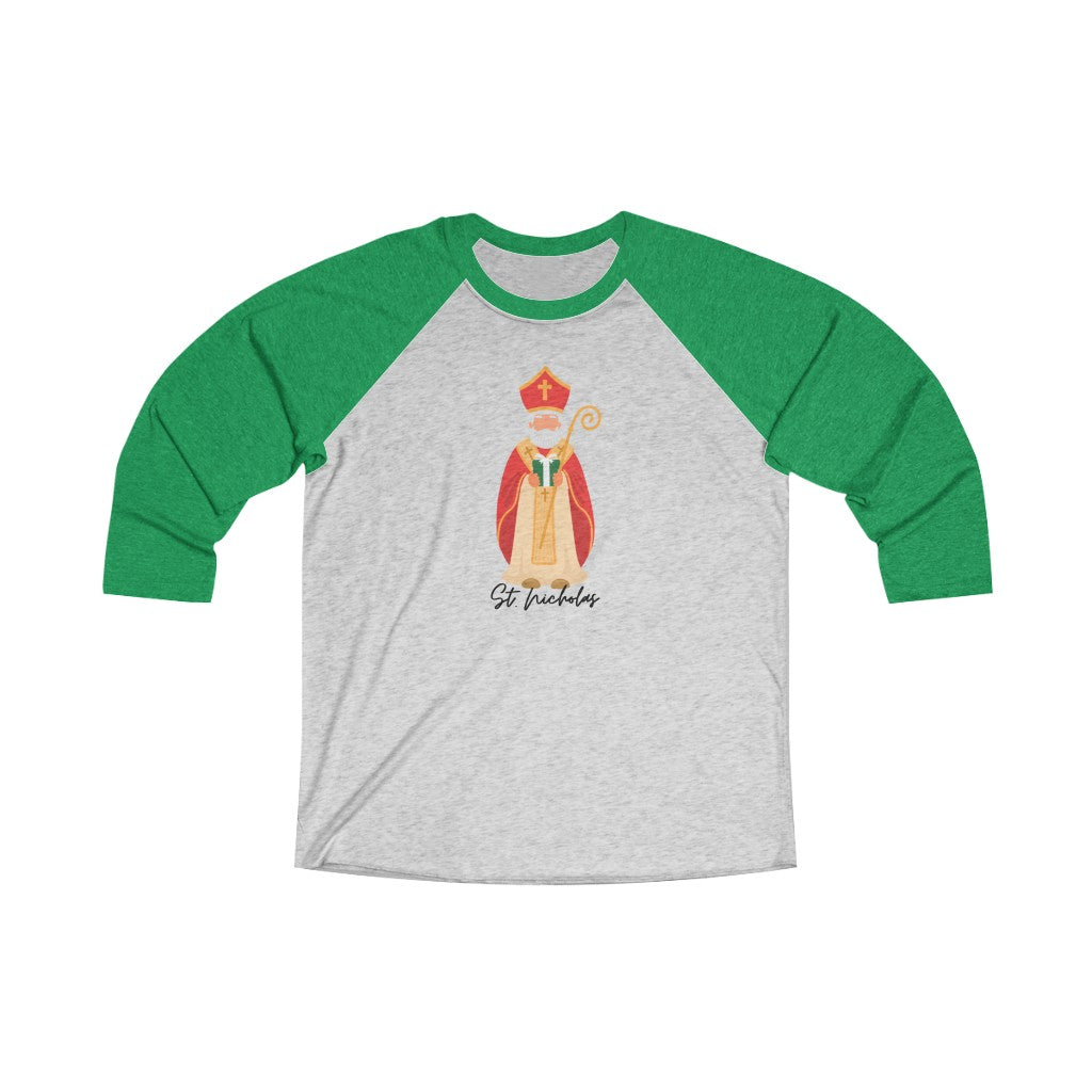 Saint Nicholas Unisex Baseball Shirt