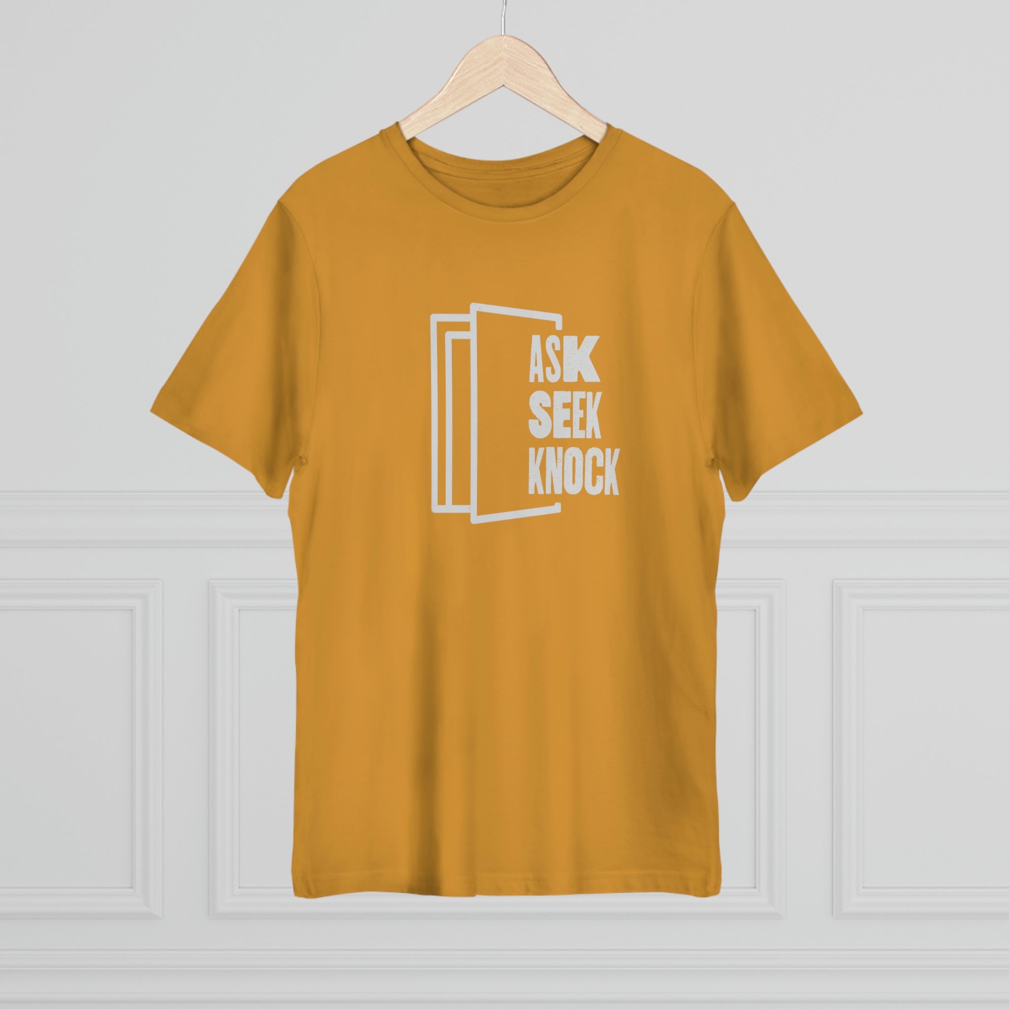 Ask. Seek. Knock. Unisex T-shirt
