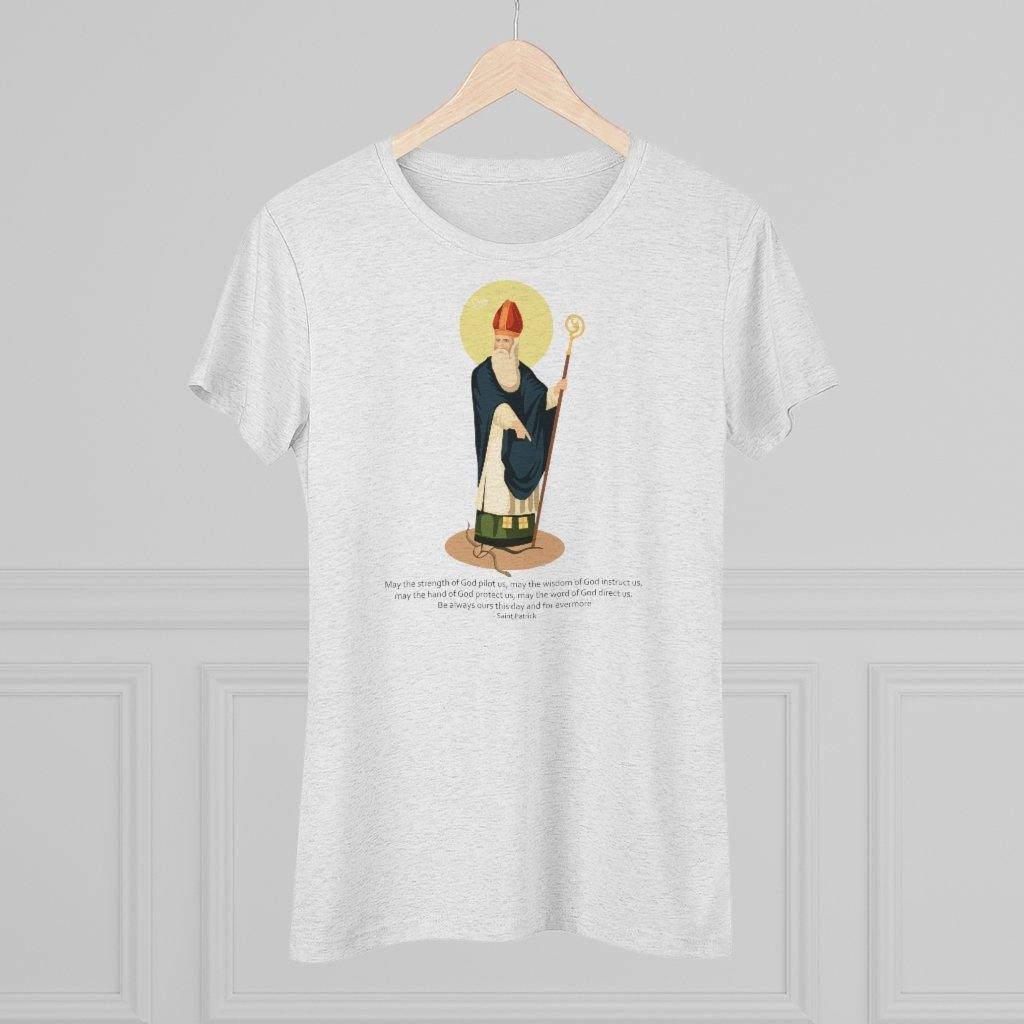 Women's St. Patrick Premium T-Shirt - CatholicConnect.shop
