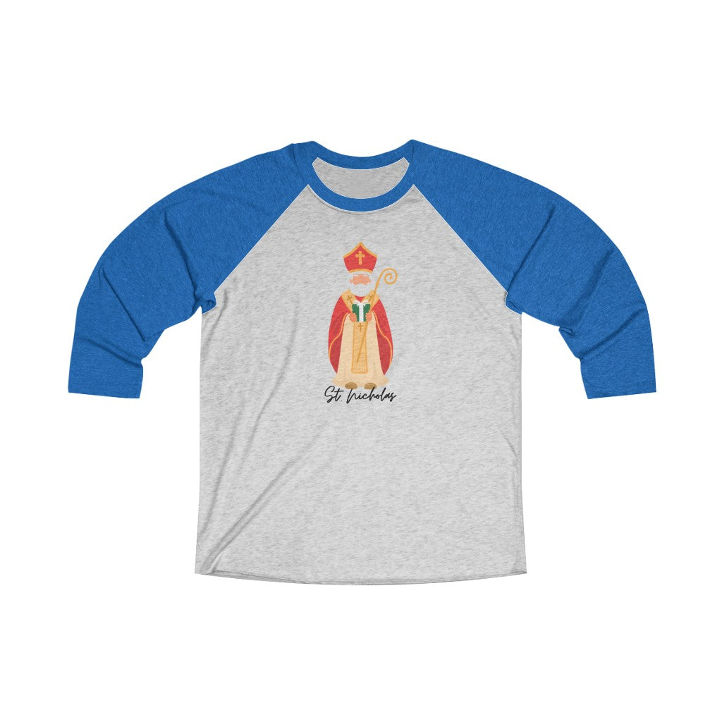 Saint Nicholas Unisex Baseball Shirt