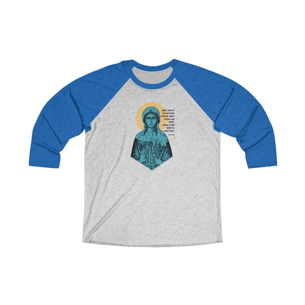 Saint Agnes of Rome Unisex Baseball Shirt