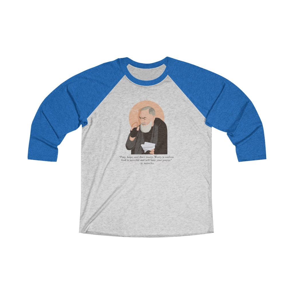 Saint Padre Pio Unisex Baseball Shirt