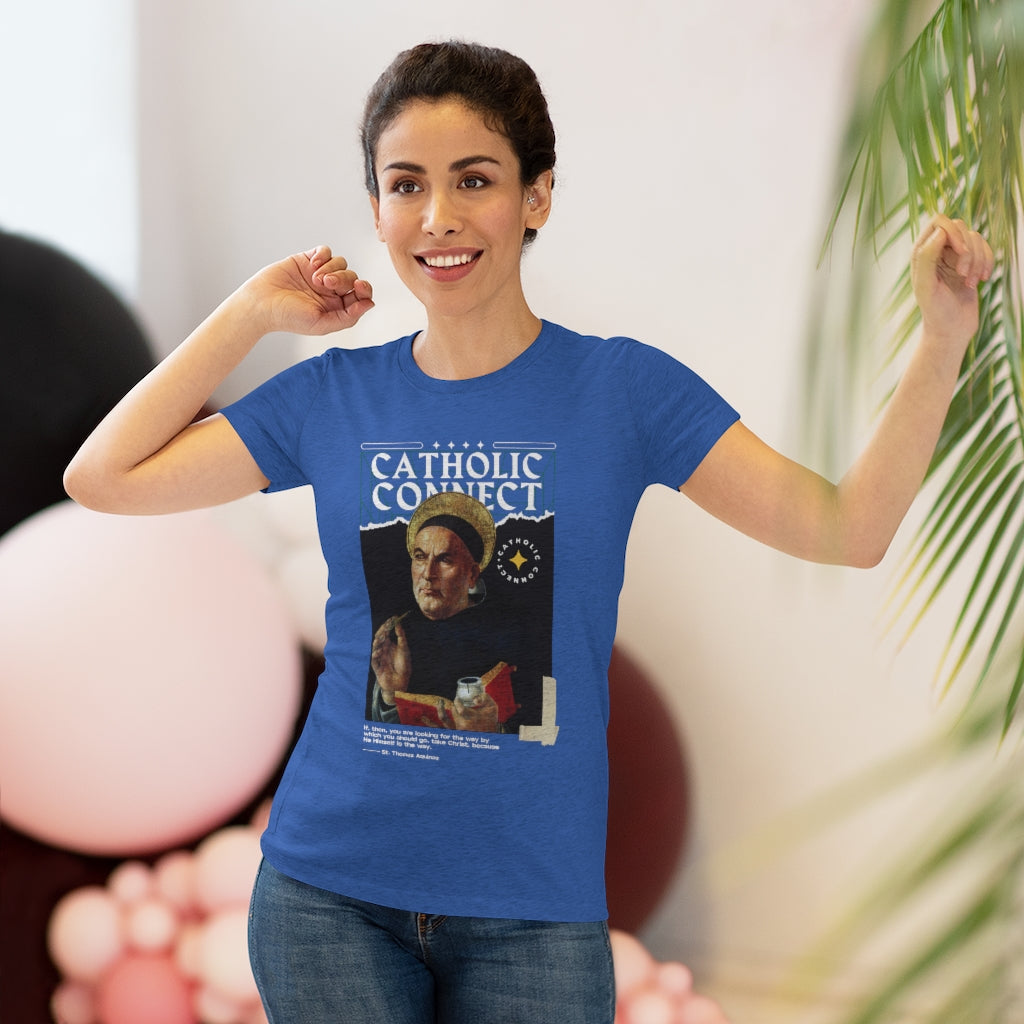 Women's Saint Thomas Aquinas Premium T-shirt