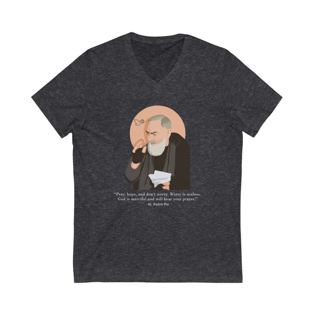 Saint Padre Pio Unisex V-Neck