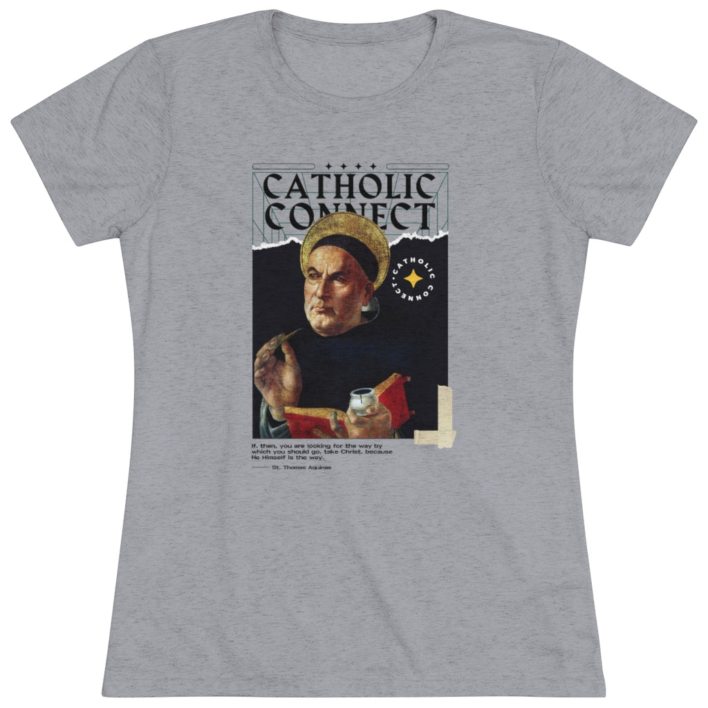 Women's Saint Thomas Aquinas Premium T-shirt
