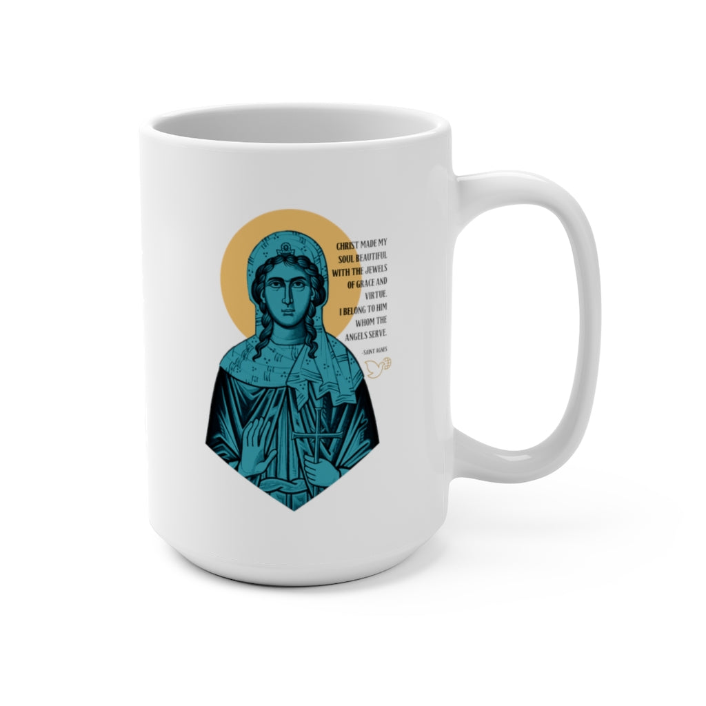 Saint Agnes of Rome Coffee Mug 15oz