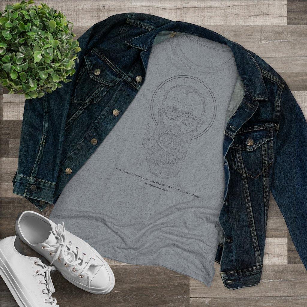 Women's St. Maximilian Premium T-Shirt - CatholicConnect.shop