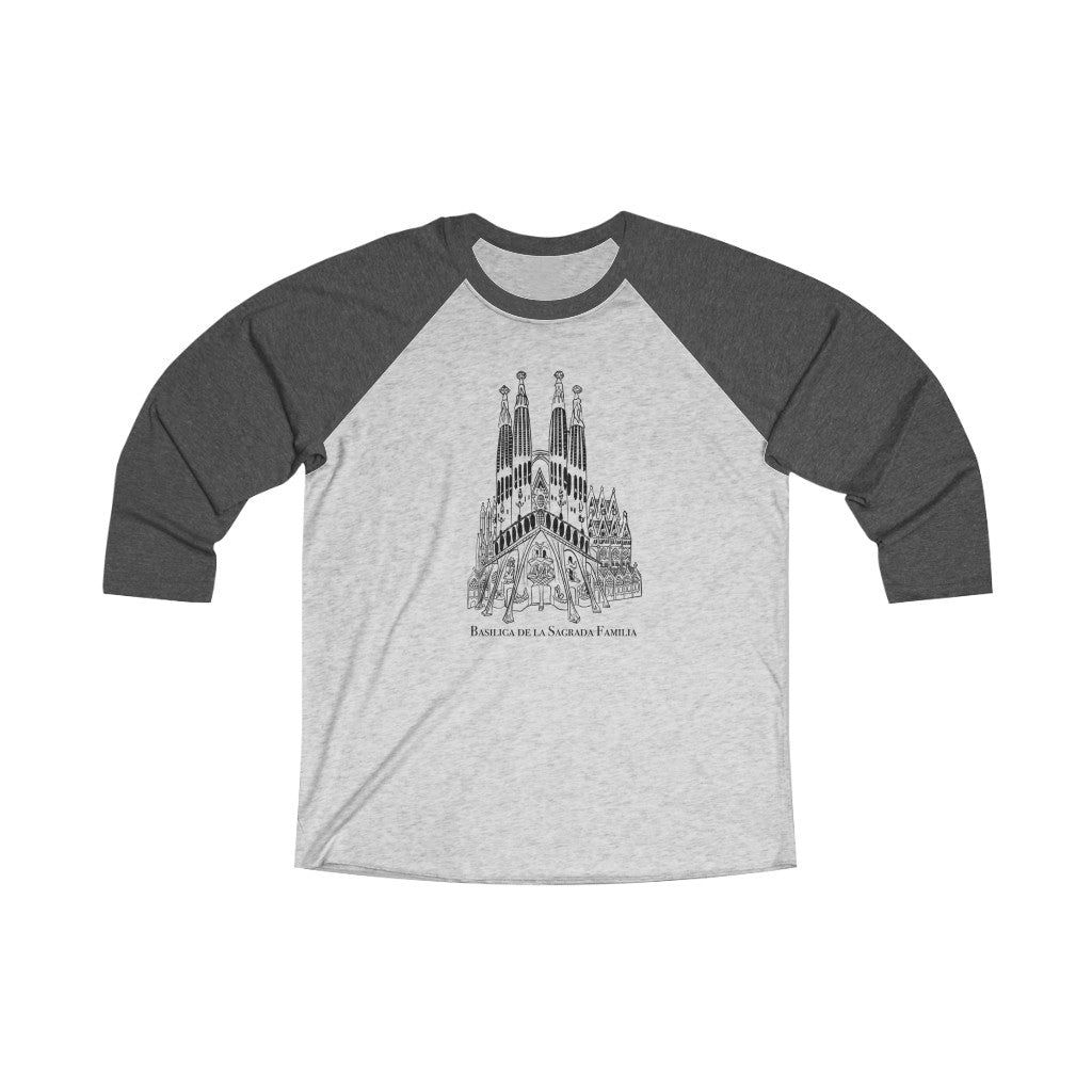 Basilica De La Sagrada Familia Unisex Baseball Shirt