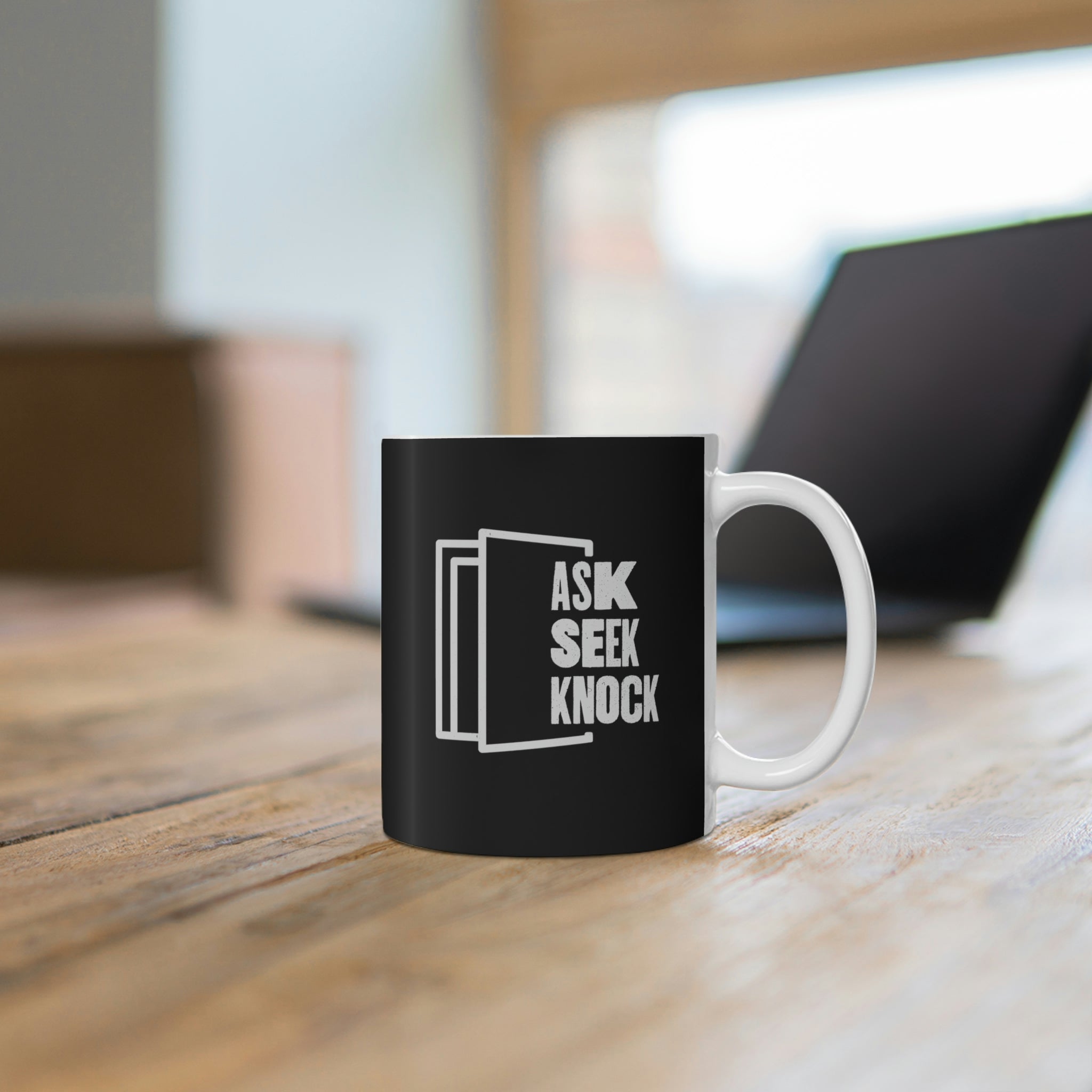 Ask. Seek. Knock Coffee Mug