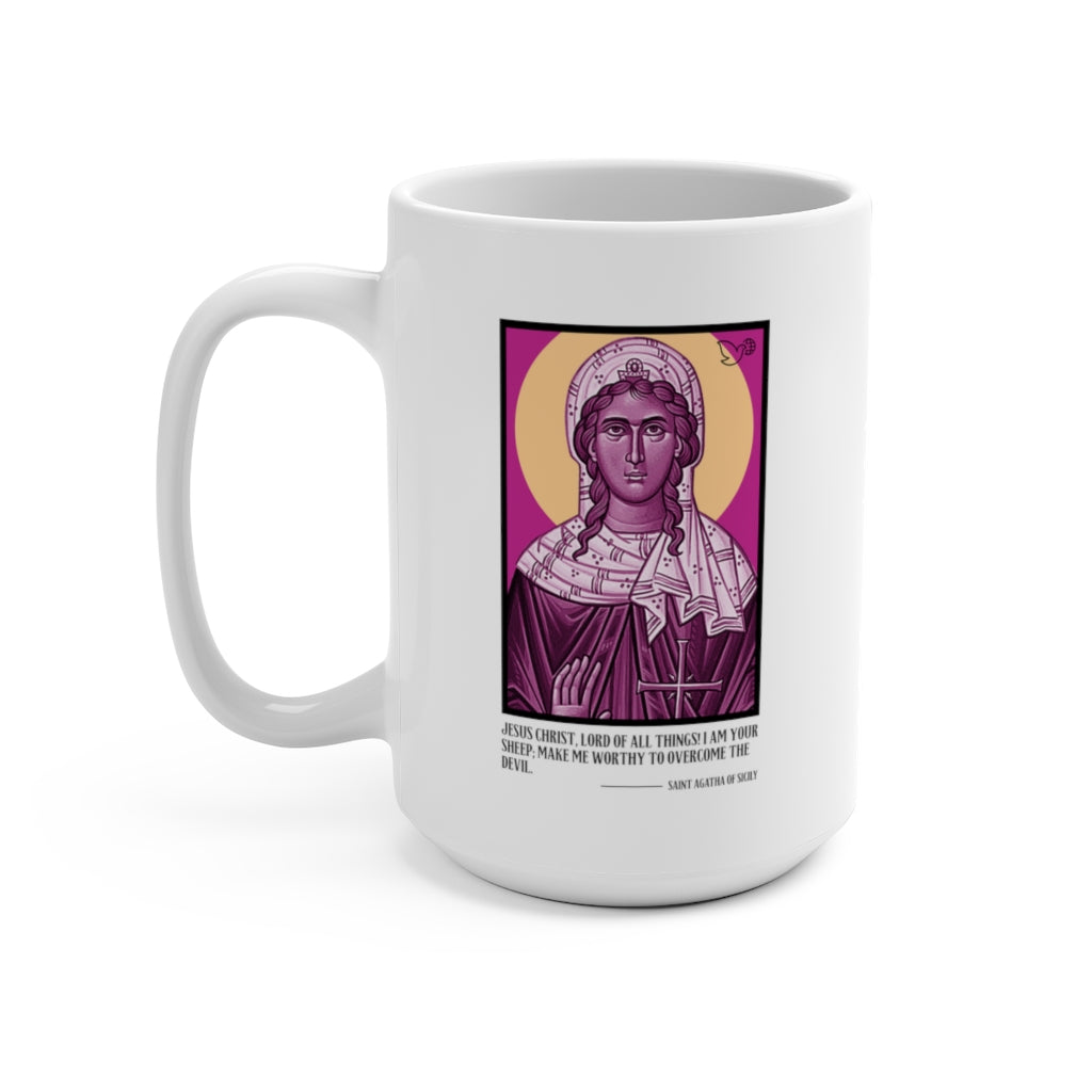 Saint Agatha Coffee Mug 15oz