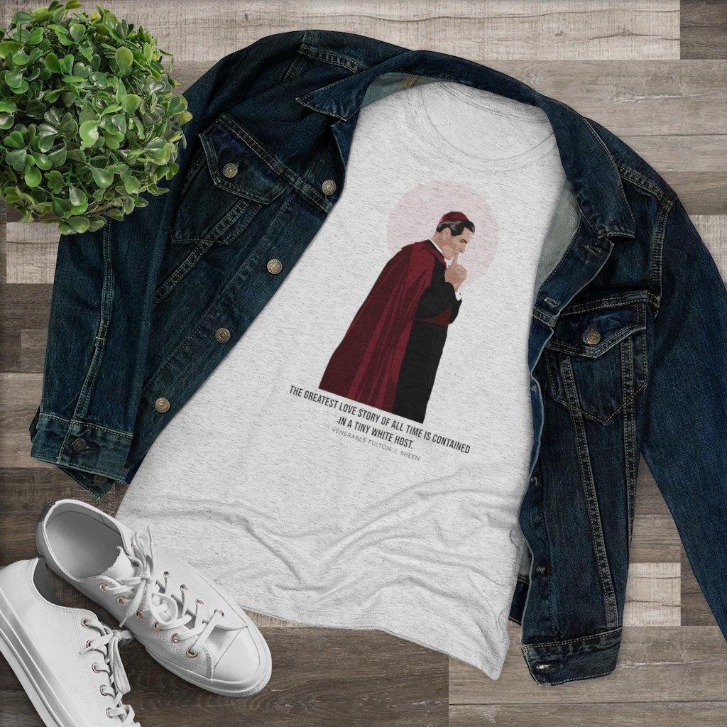 Women's Fulton J. Sheen Premium T-Shirt - CatholicConnect.shop