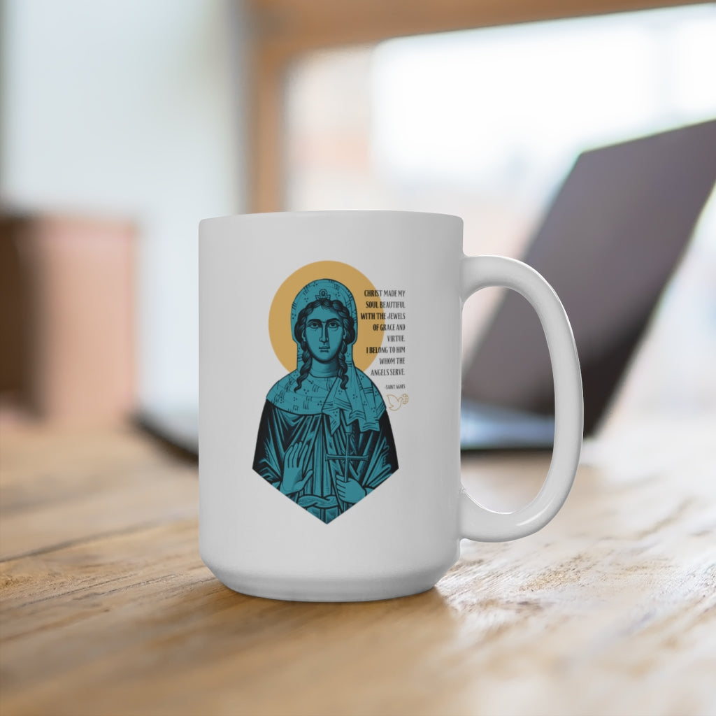 Saint Agnes of Rome Coffee Mug 15oz