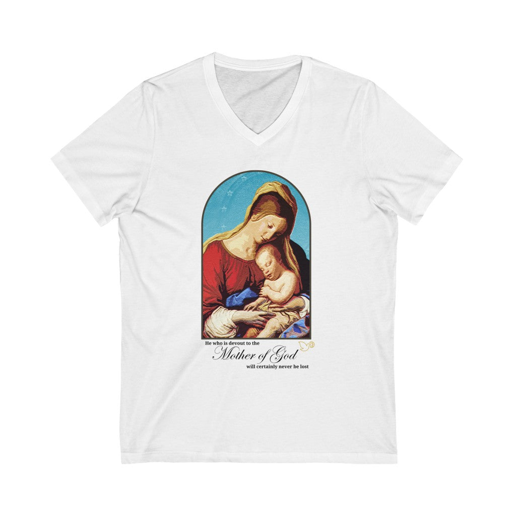 Mary, Mother of God Unisex V-Neck