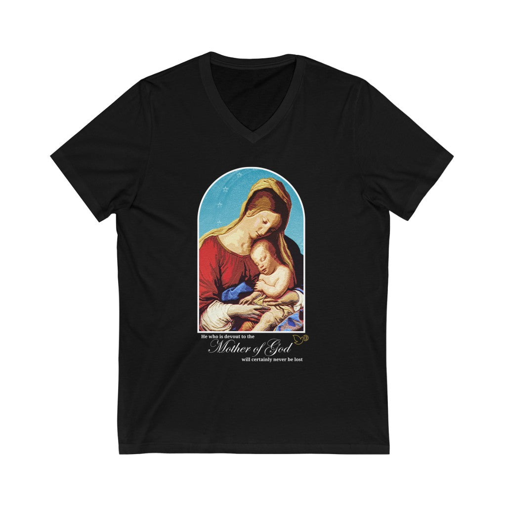 Mary, Mother of God Unisex V-Neck