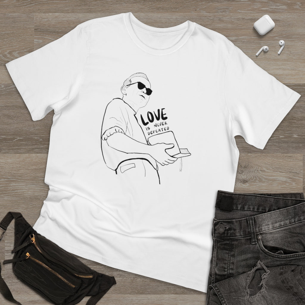 John Paul II - Love Is Never Defeated Premium Unisex T-Shirt