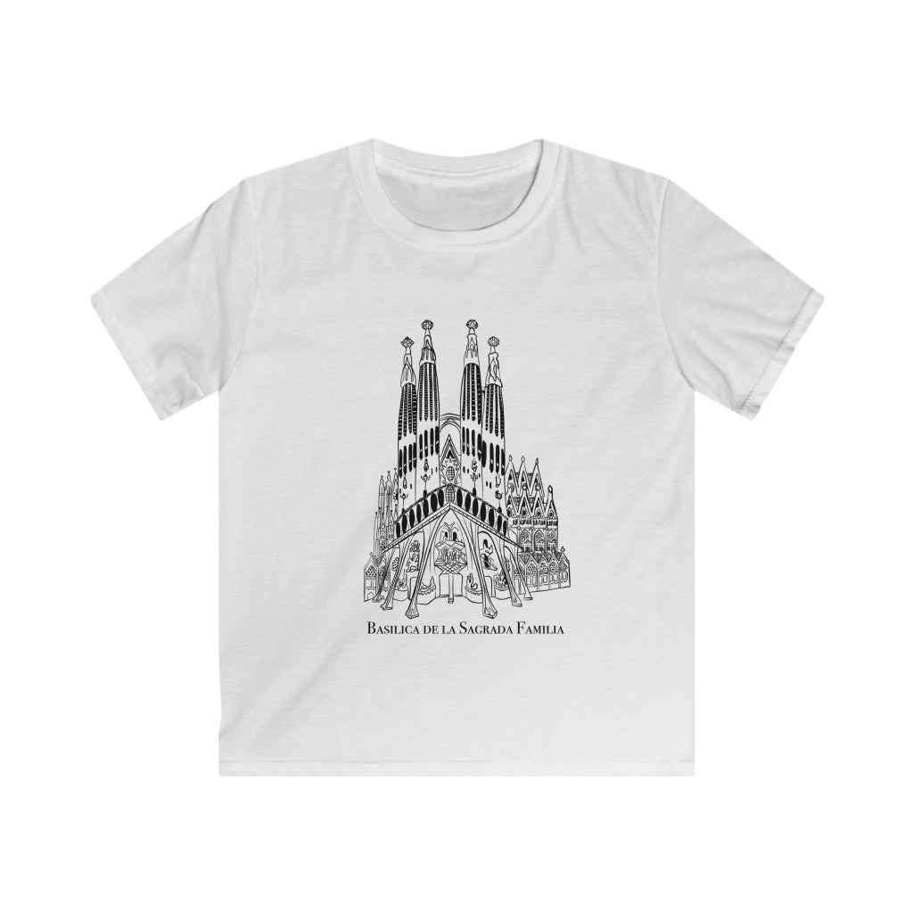 Basilica De La Sagrada Familia Kids T-Shirt