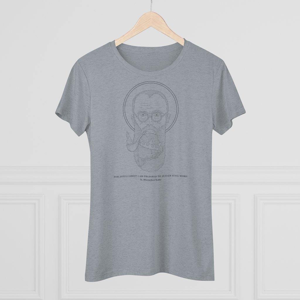 Women's St. Maximilian Premium T-Shirt - CatholicConnect.shop